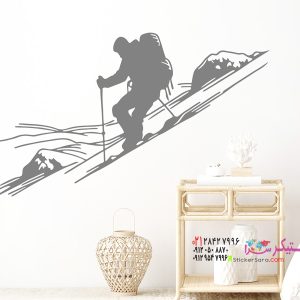 عکس برچسب دیواری کوهنوردی