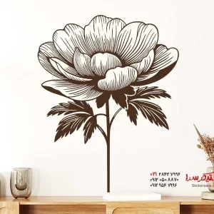 عکس برچسب دیواری گل بزرگ