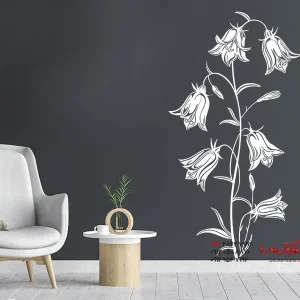 عکس برچسب دیواری گل زنگوله‌ای