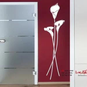 عکس برچسب دیواری گل شیپوری