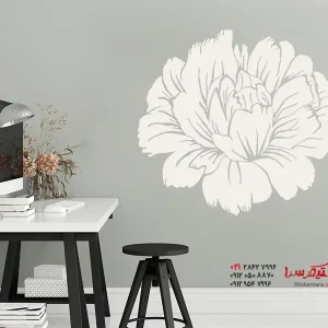 برچسب دیواری شکوفه گل صد تومانی