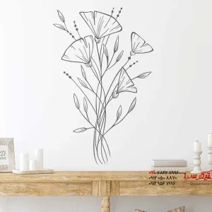 عکس برچسب دیواری گل های زیبا