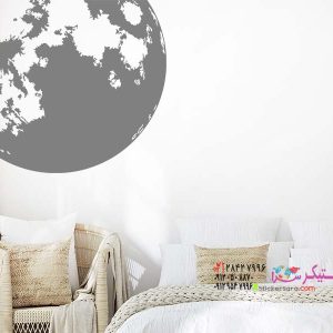 عکس برچسب دیواری گوشه اتاق ماه