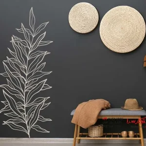 برچسب دیواری گیاه آپارتمانی برگ بزرگ