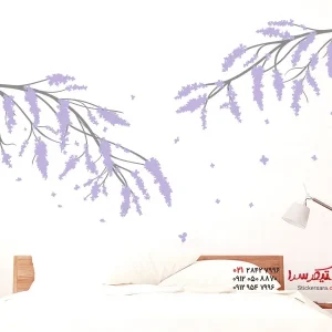 عکس برچسب دیواری یاسی