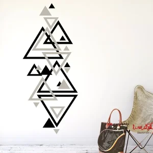 برچسب دیواری، بنر دیواری، طرح هندسی جدید