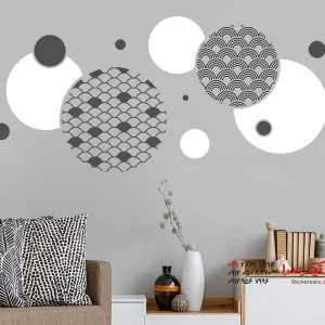 برچسب دیواری، تزئینات دایره‌ای