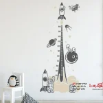 برچسب دیواری، متر اندازه‌گیری فضا