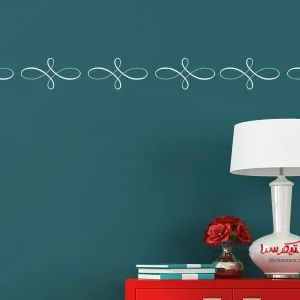 عکس برچسب دیواری، مرز شکوفا