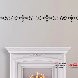 تزئینات باروک حاشیه برچسب دیواری
