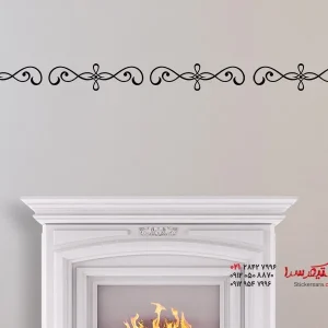 عکس تزئینات باروک حاشیه برچسب دیواری