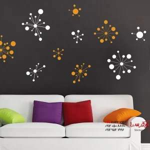 برچسب دیواری طرح‌دار تزئینی