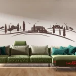 عکس خانه با استیکر دیواری در توسکانی