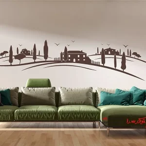 عکس خانه با استیکر دیواری در توسکانی