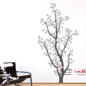 عکس درختچه تزئینی برچسب دیواری