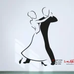 رقصنده برچسب دیواری
