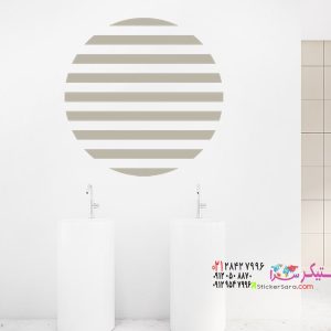 عکس طرح دایره برچسب دیواری