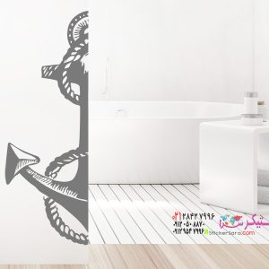 عکس طرح لنگر برچسب دیواری