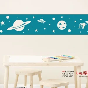 عکس فضای حاشیه برچسب دیواری