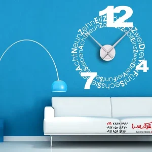 فونت‌های ساعت دیواری برچسب دیواری