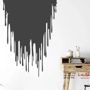 قطره‌های رنگی برچسب دیواری