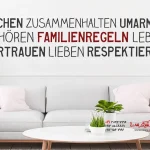 قوانین خانوادگی حاشیه برچسب دیواری