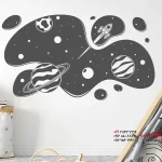 ماجراجویی فضایی استیکر دیواری