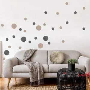 مجموعه استیکر دیواری نقطه‌ای شیک