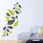 عکس مجموعه برچسب دیواری برگ‌ها