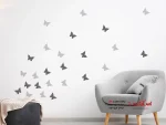 مجموعه برچسب دیواری پروانه‌ها