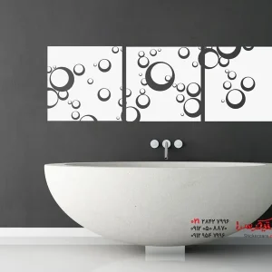 مجموعه بنر دیواری استیکر دیواری دایره‌ای
