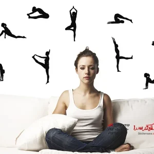مجموعه یوگا با استیکر دیواری