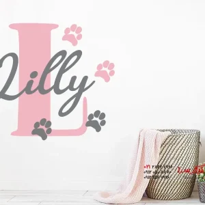 نامه برچسب دیواری با نام گربه