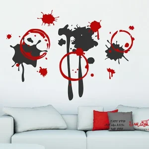 برچسب‌های رنگی دیواری