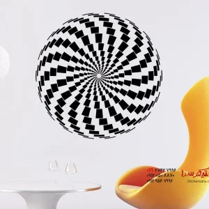 عکس پدیده سه بعدی برچسب دیواری