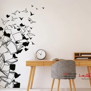 کتاب‌های بنر دیواری برچسب دیواری