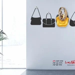 کیف‌های دستی کمد دیواری برچسب‌دار