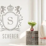 برچسب دیواری با طرح پرچم و نام دلخواه