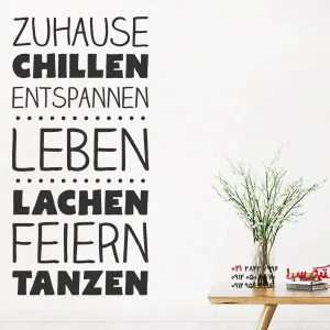 برچسب دیواری در خانه آرام باشید