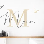 برچسب دیواری «معین» با حرف