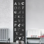 بنر دیواری استیکر دیواری ABC