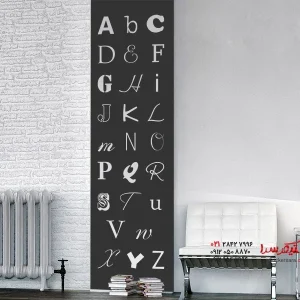 بنر دیواری استیکر دیواری ABC