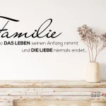 استیکر دیواری نقل قول خانوادگی عشق زندگی