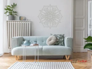 استیکر دیواری با رنگ‌های آرامش‌بخش دکور آبی