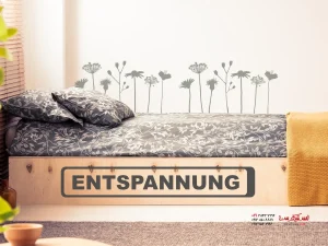 برچسب دیواری طرح آرامش حروفبا