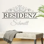 برچسب دیواری بامزه با اسم خانوادگی