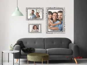 قاب عکس خانوادگی سایز خیلی بزرگ، استیکر دیواری، دو عدد