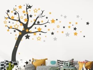 برچسب دیواری درخت با ستاره