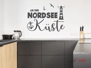 برچسب دیواری فانوس دریایی آپارتمان تعطیلات دریای شمال