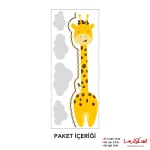 برچسب قد کودک طرح زرافه